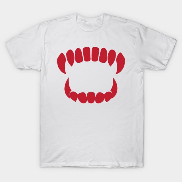 scary teeth face mask T-Shirt by PIIZ